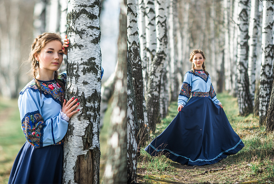 Платье Русский Стиль Фото
