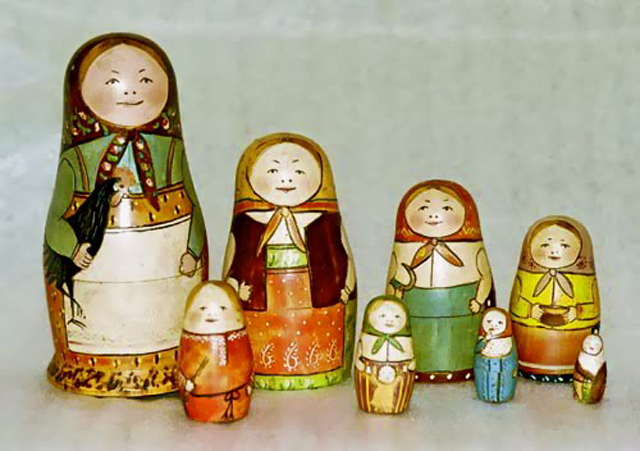 Matreshka, russian wooden doll