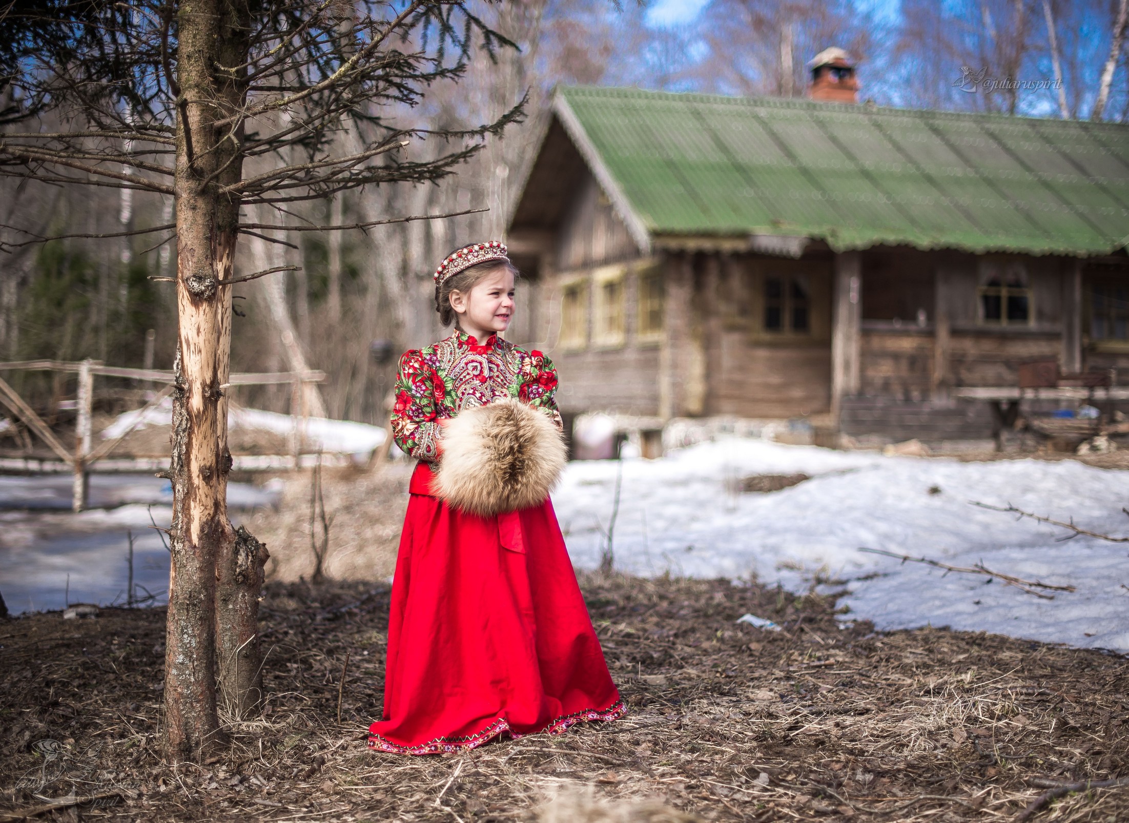 Русский народный костюм зима